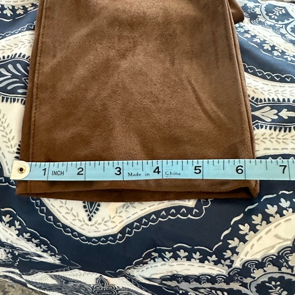 New Directions 14 P Rust Brown Pull On Faux Suede Pants - Picture 8 of 10
